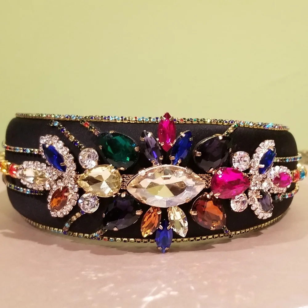 Multicolor Rhinestone Headband - Picture 2 of 5